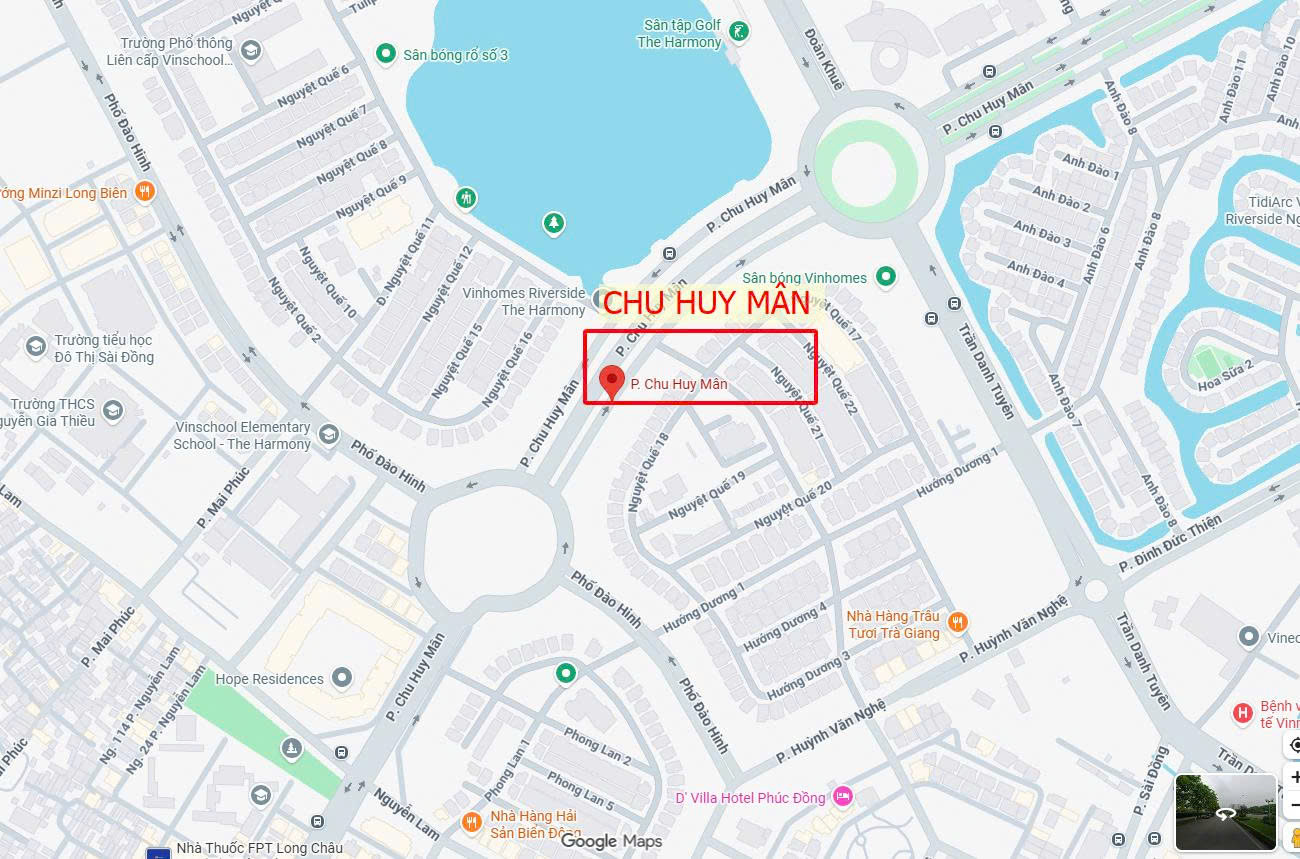 Bán nhà phố Chu Huy Mân