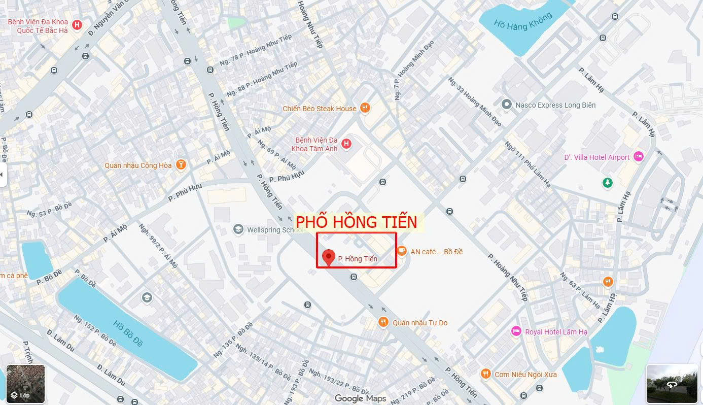 Bán nhà phố Hồng Tiến