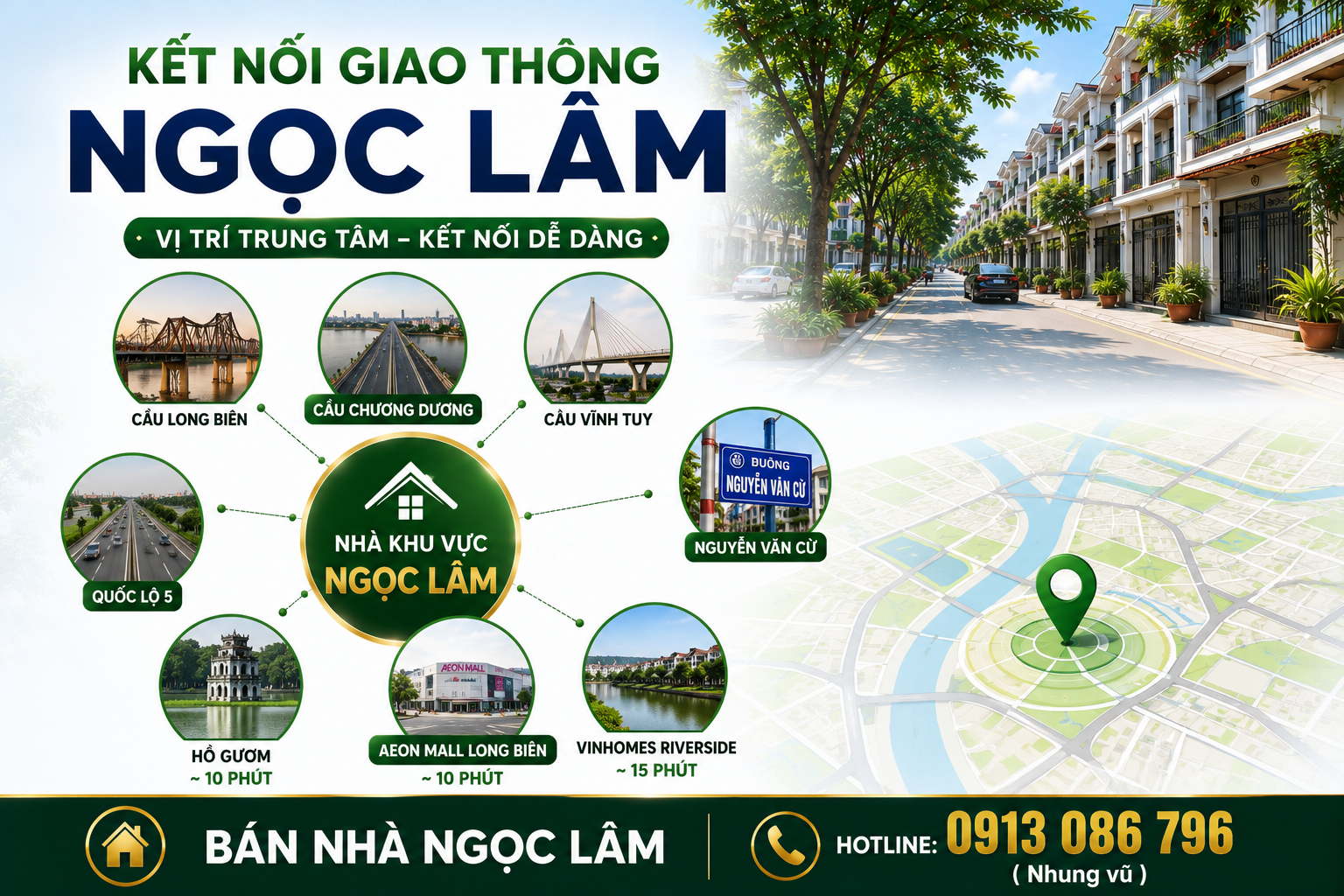 Kết nối giao thông khu vực Ngọc Lâm