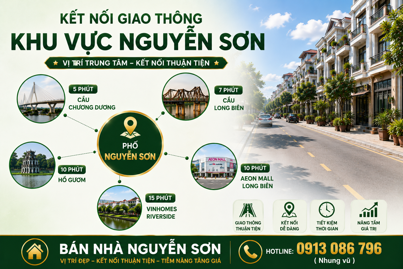 Kết nối giao thông khu vực Nguyễn Sơn